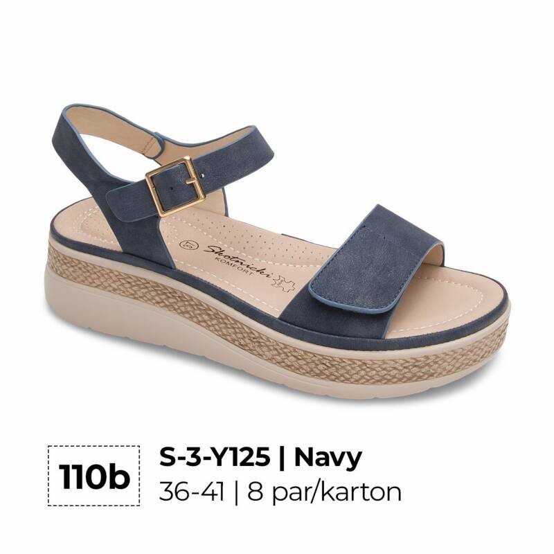 Sandały płaskie damskie Roz 36-41 / 8 par